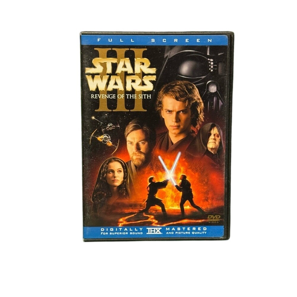 Star Wars Revenge of the Sith DVD 2005 Full Screen 2-Disc Set Episode III Tested